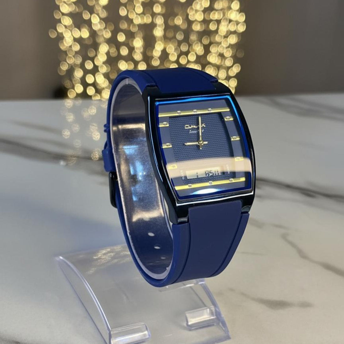 Dual Display Hybrid Watch – Analog + Digital Luxury Edition