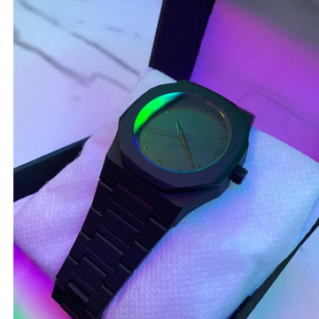 Black Arabic Aura Watch – Premium Carbon Fiber Design (Buy 1 Get 1 Free)