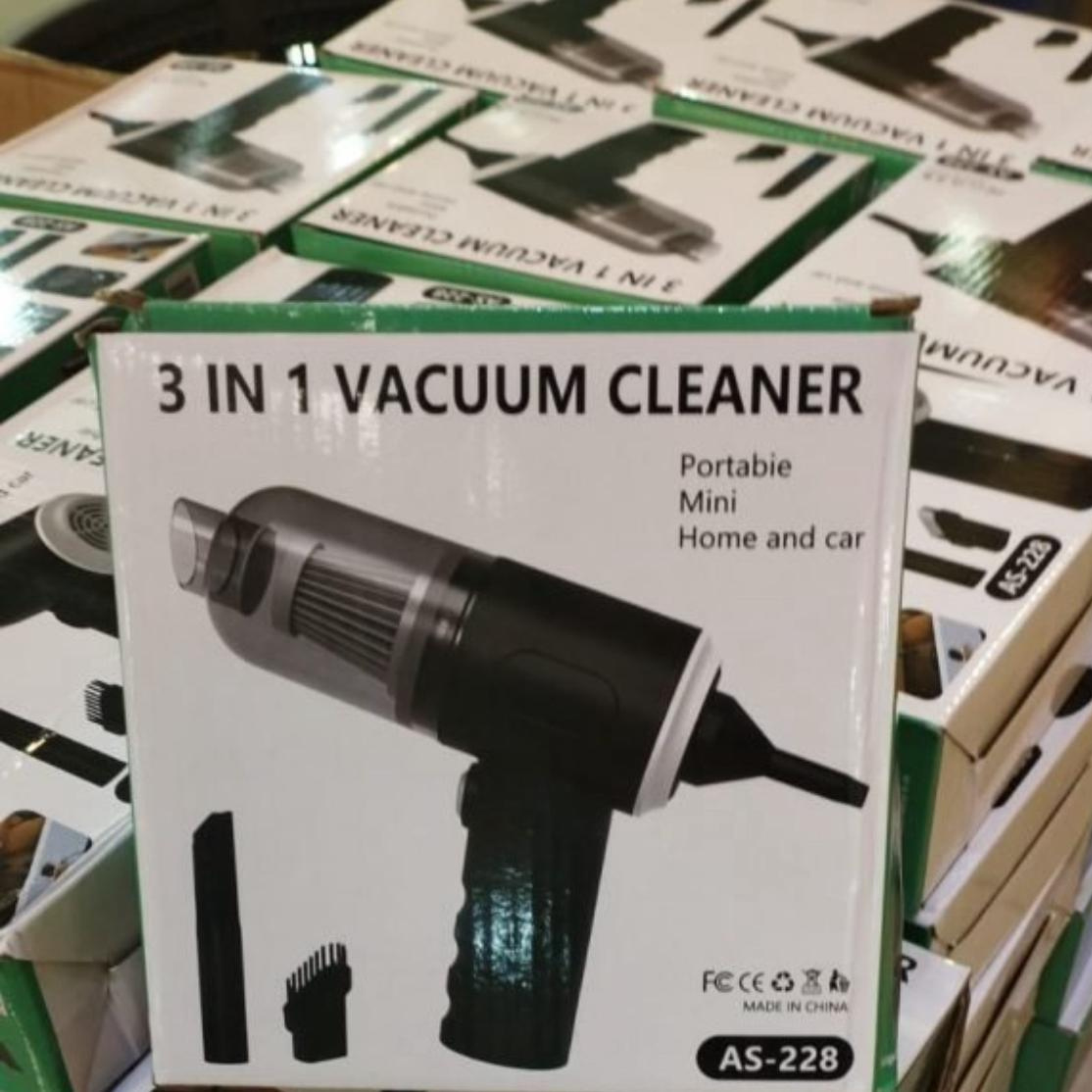 3 in 1 Portable Vacuum Cleaner Wireless Cleaner Wireless Hand-Held Cleaning For Car Home As-228