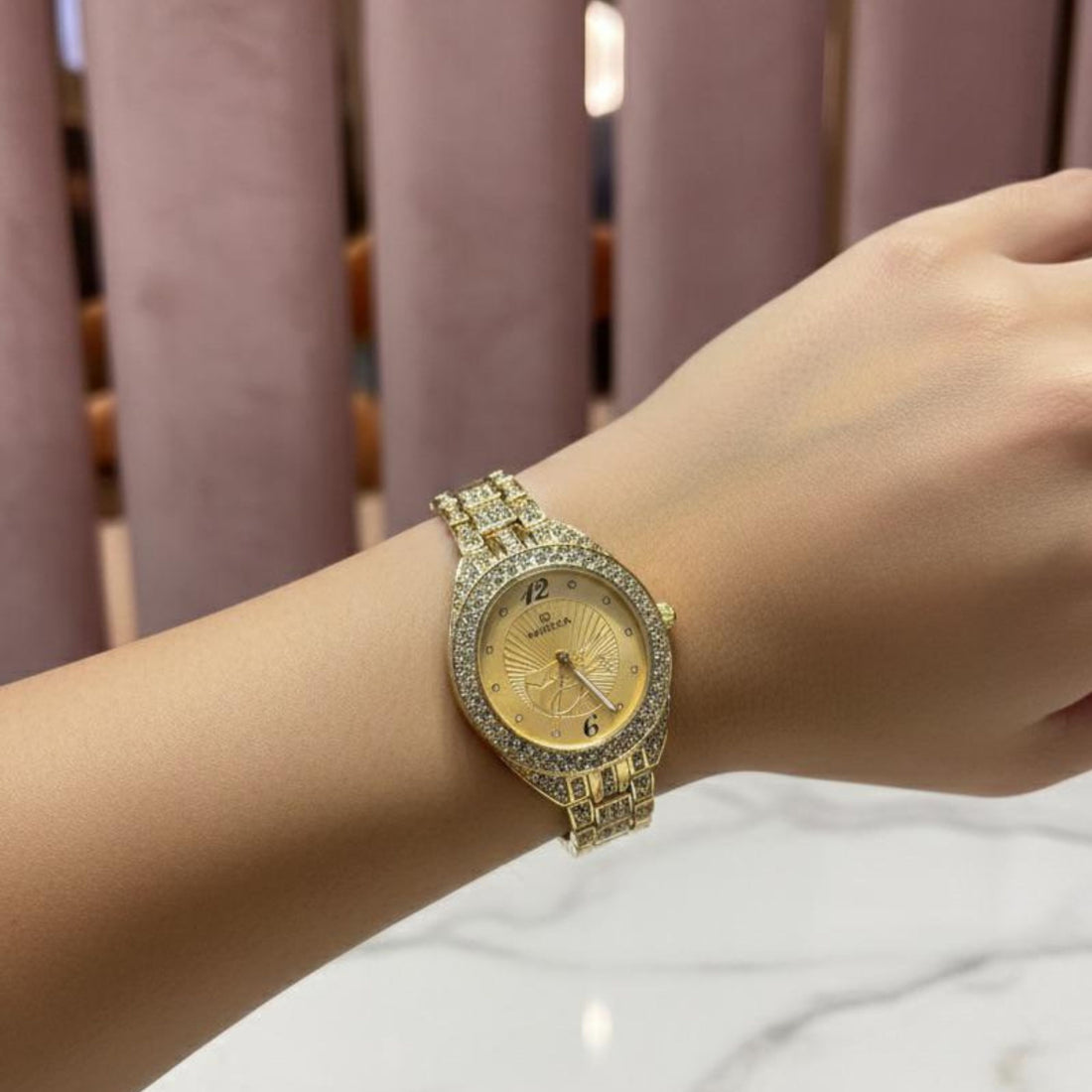 Mariga Ladies Luxury Watch – Golden | Black | White